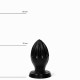 Πρωκτική Σφήνα Με Ραβδώσεις - All Black Butt Plug With Grooves No.31 Sex Toys 