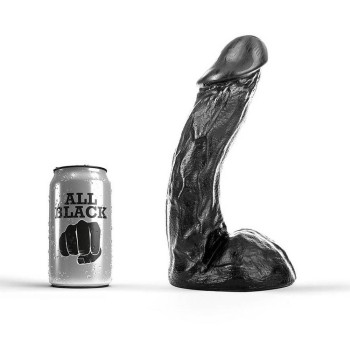 All Black Big Realistic Dong 23cm