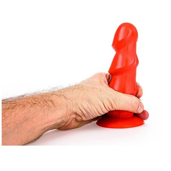 Red Anal Dildo With Ridges Sex Toys