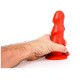 Red Anal Dildo With Ridges Sex Toys