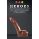 Heroes Silicone Curved Dong Brown 16cm Sex Toys