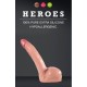Heroes Silicone Curved Dong Beige 16cm Sex Toys