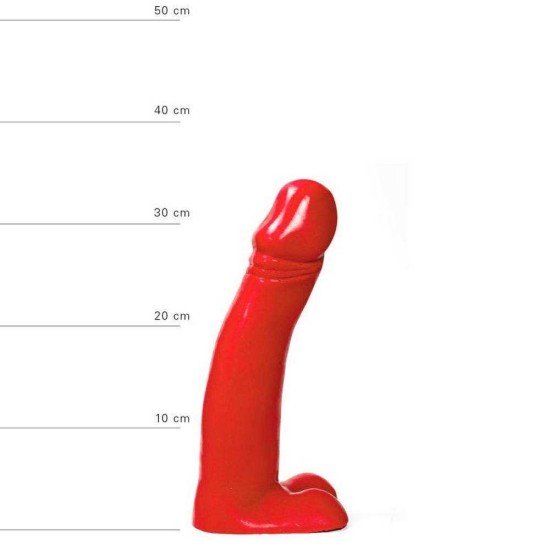 Μεγάλο Και Χοντρό Ομοίωμα Πέους - All Red Big Realistic Dong 33cm Sex Toys 