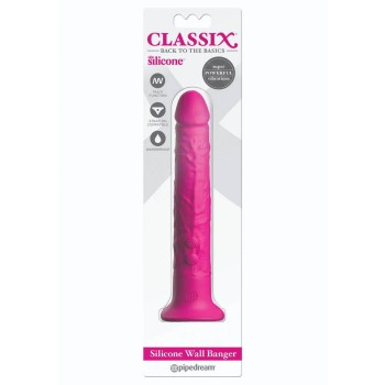 Ρεαλιστικός Δονητής Με Βεντούζα - Classix Silicone Wall Banger Vibrator Pink