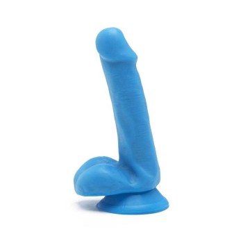 Happy Dicks Realistic Dong With Balls Blue 16cm