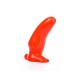 All Red Curved Butt Plug No.45 Sex Toys