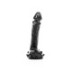 Μαλακό Ρεαλιστικό Πέος - All Black Realistic Dong 18cm Sex Toys 