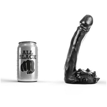 All Black Realistic Dong 18cm