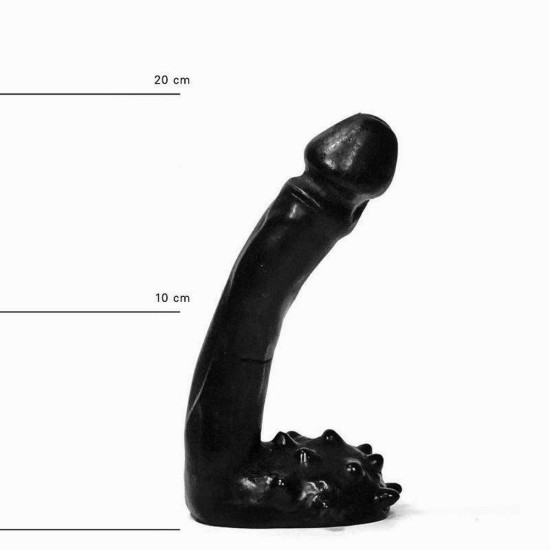 Μαλακό Ρεαλιστικό Πέος - All Black Realistic Dong 18cm Sex Toys 