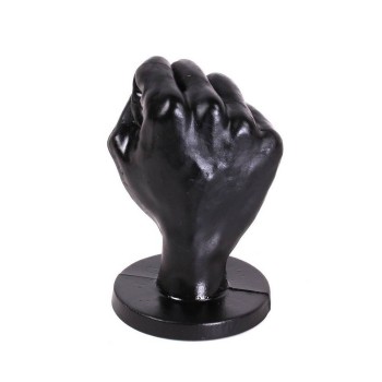 All Black Fist Dildo Medium 14cm