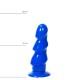 Μπλε Πρωκτικό Ομοίωμα - Blue Anal Dildo With Ridges Sex Toys 