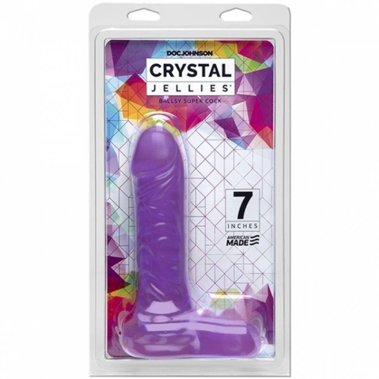 Ρεαλιστικό Ομοίωμα Πέους - Ballsy Super Cock Purple 20cm Sex Toys 