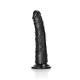 Κυρτό Ρεαλιστικό Πέος - Slim Realistic Dildo With Suction Cup Black 16cm Sex Toys 