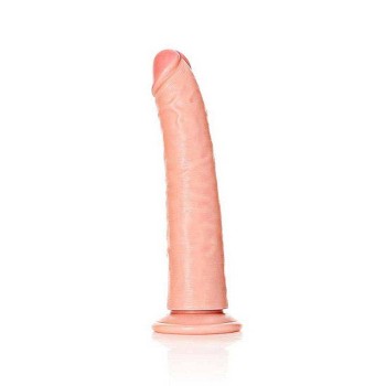 Slim Realistic Dildo With Suction Cup Beige 18cm
