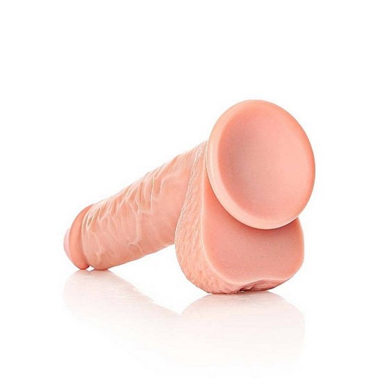Μεγάλο Ομοίωμα Πέους - Straight Realistic Dildo With Balls Beige 23cm Sex Toys 