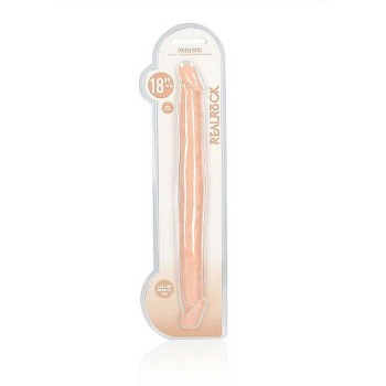 Flexible Realistic Double Ended Dong Beige 46cm
