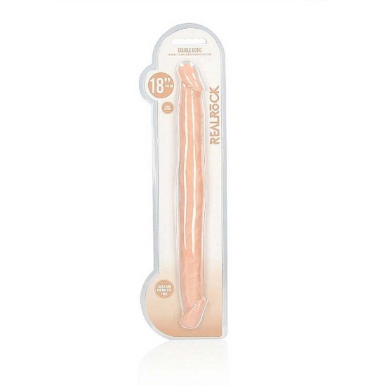 Διπλό Ευλύγιστο Πέος - Flexible Realistic Double Ended Dong Beige 46cm Sex Toys 