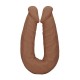 Flexible Realistic Double Ended Dong Brown 46cm Sex Toys