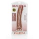 Curved Realistic Dildo With Suction Cup Brown 25cm Sex Toys