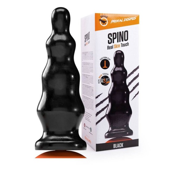 Πρωκτικό Ομοίωμα Με Βεντούζα - Primal Desires Spino Anal Dildo Black Sex Toys 