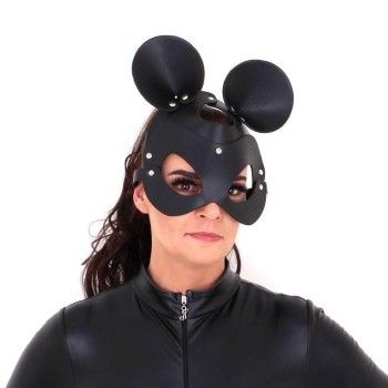 Μάσκα Role Play Ποντικάκι - Black Mouse Leather Mask