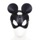Μάσκα Role Play Ποντικάκι - Black Mouse Leather Mask Fetish Toys 
