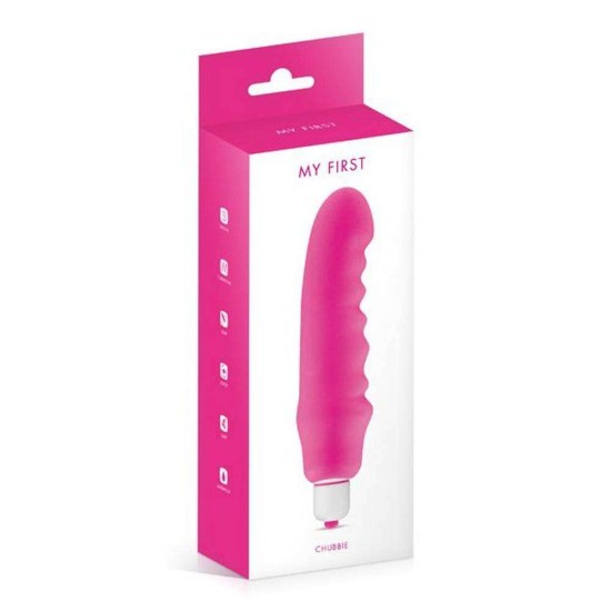 My First Chubbie Silicone Vibrator Pink Sex Toys