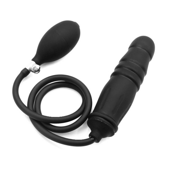 Inflatable Dildo With Ribbed Rings Sex Toys
