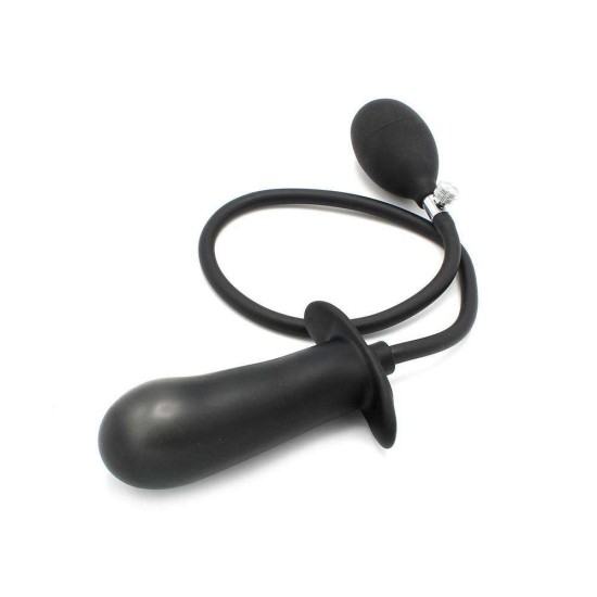 Φουσκωτό Ομοίωμα Σιλικόνης - Kiotos Inflatable Dildo Smooth Black Sex Toys 