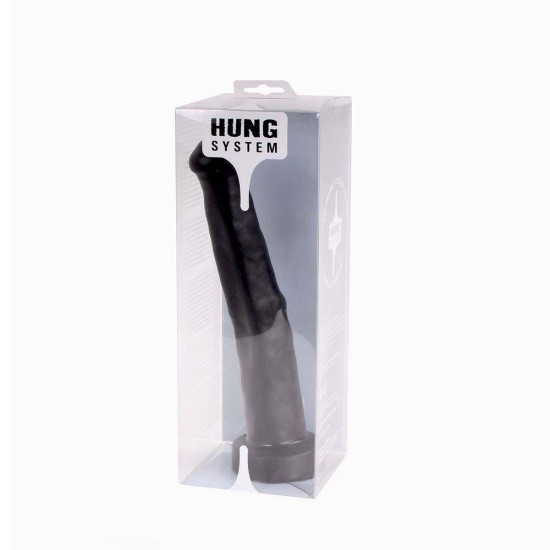 Hung System Realistic Donkey Dildo Black 25cm Sex Toys