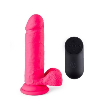R12 Remote Vibrating Realistic Dong Pink 17cm