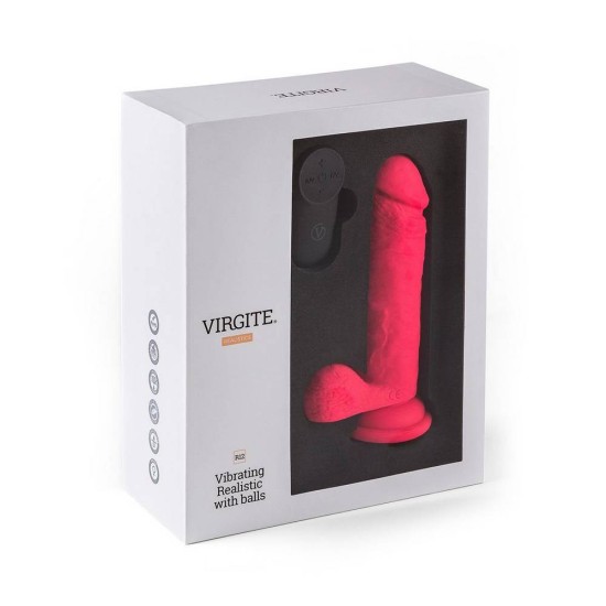 Ασύρματος Δονητής Σιλικόνης - R12 Remote Vibrating Realistic Dong Pink 17cm Sex Toys 