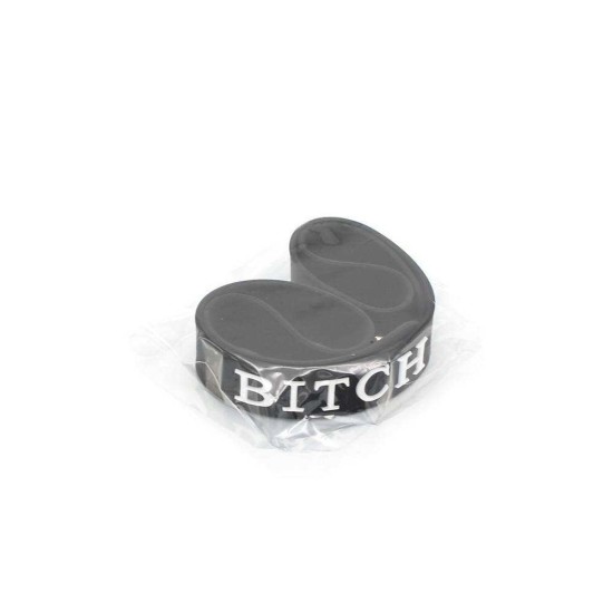 Φετιχιστικό Τσόκερ Σιλικόνης - Kiotos Silicone Collar Bitch Black Fetish Toys