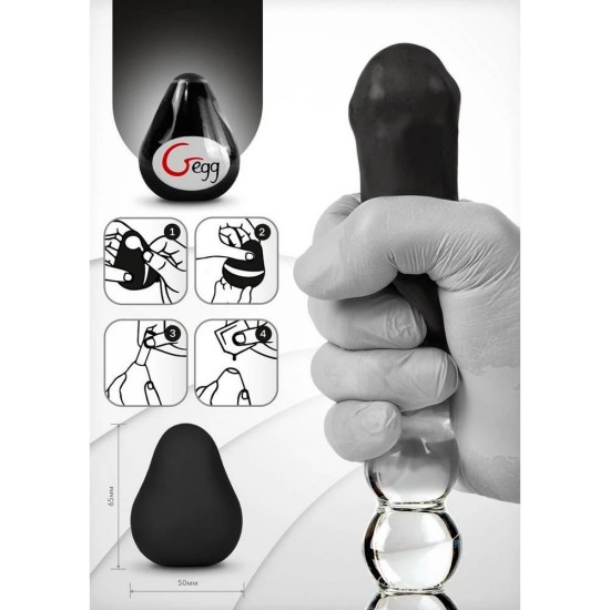 Ελαστική Μεμβράνη Αυνανισμού G-egg Masturbator Black Sex Toys 