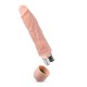 Ρεαλιστικός Δονητής Σιλικόνης - Dr. David Vibrating Dildo Beige 20cm Sex Toys 