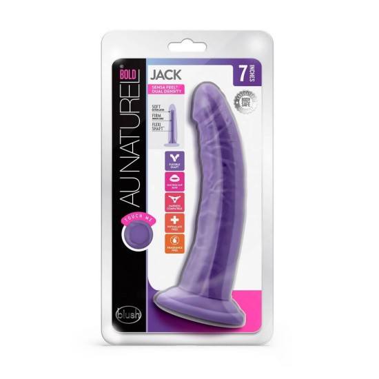 Μαλακό Κυρτό Πέος - Au Naturel Bold Jack Dildo Purple 18cm Sex Toys 