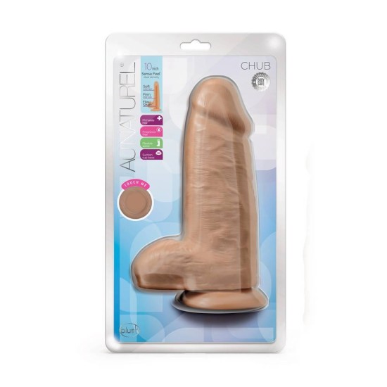 Χοντρό Ρεαλιστικό Πέος - Au Naturel Chub Dildo Mocha 25cm Sex Toys 