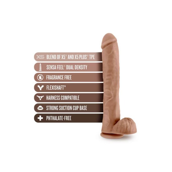 Au Naturel Daddy Dildo Mocha 35cm Sex Toys