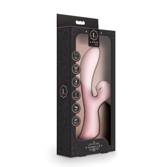 Rabbit Δονητής Με Παλμούς Αέρα - Lush Isabelle Air Pulse Rabbit Vibrator Pink Sex Toys 