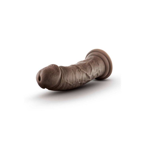 Μαλακό Χοντρό Πέος – Dr Skin Plus Thick Posable Dildo Chocolate 20cm Sex Toys 