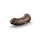 Μαλακό Χοντρό Πέος – Dr Skin Plus Thick Posable Dildo Chocolate 20cm Sex Toys 