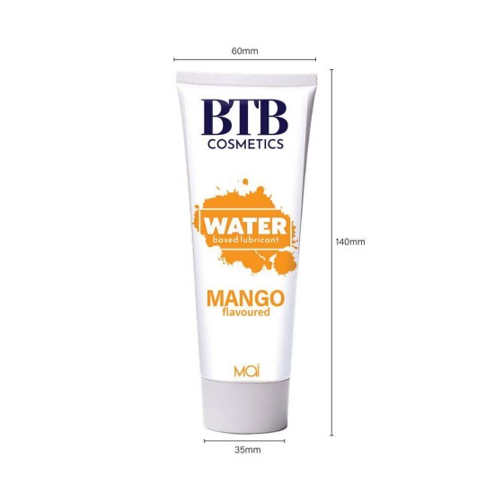 Λιπαντικό Νερού Με Γεύση Μάνγκο - BTB Waterbased Mango Lubricant 100ml Sex & Ομορφιά 