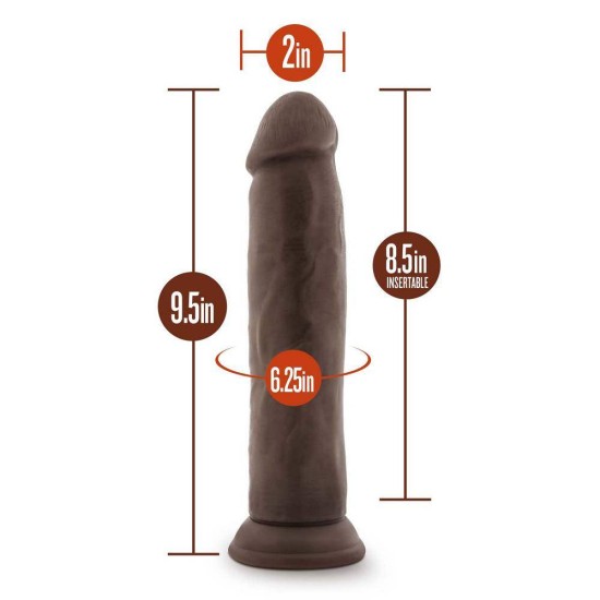 Μαλακό Ευλύγιστο Πέος – Dr Skin Plus Posable Dildo Chocolate 24cm Sex Toys 