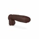 Μαλακό Ομοίωμα Πέους – Au Naturel Huge Dildo Chocolate 27cm Sex Toys 