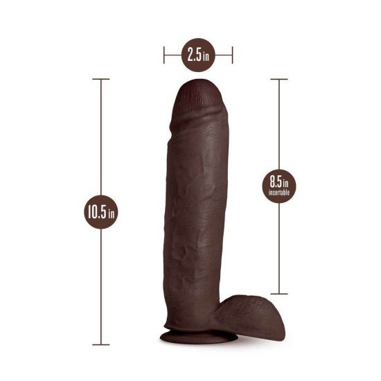 Μαλακό Ομοίωμα Πέους – Au Naturel Huge Dildo Chocolate 27cm Sex Toys 