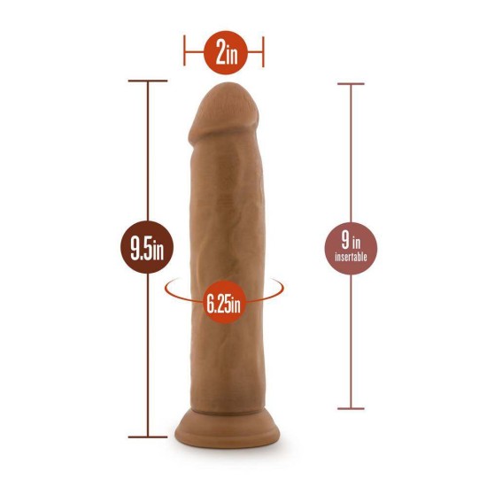 Μαλακό Ομοίωμα Πέους – Au Naturel Carlos Dildo Mocha 24cm Sex Toys 