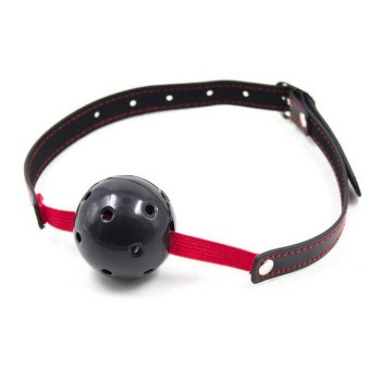 Ελαστικό Φίμωτρο Με Τρύπες - Easy Breathable Ball Gag Strech Black