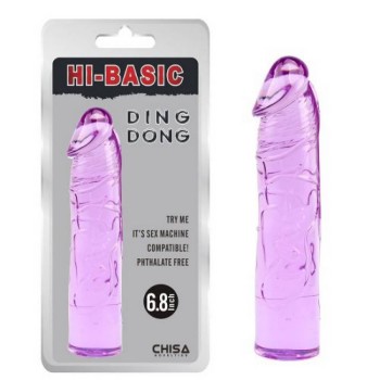 Ομοίωμα Πέους Χωρίς Όρχεις - Hi Basic Ding Dong Purple 18cm