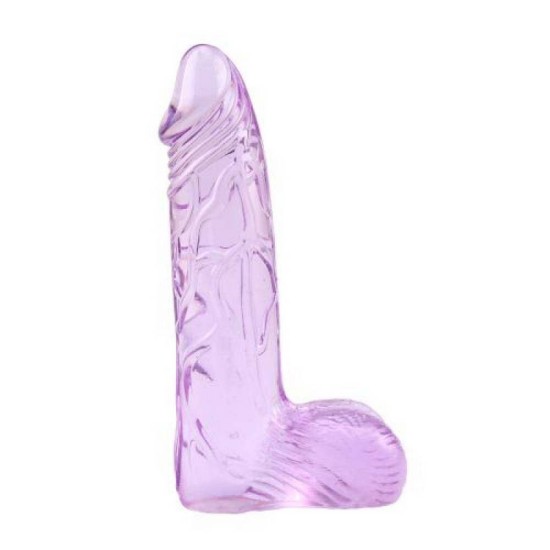 Ομοίωμα Πέους Με Όρχεις - Hi Basic Ding Dong Loving Me Purple Sex Toys 