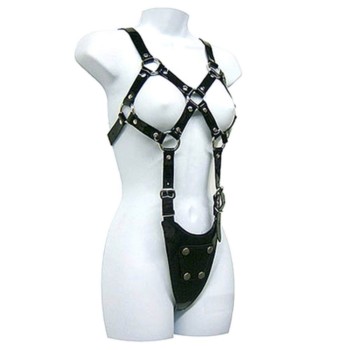Δερμάτινο Φετιχιστικό Harness - Leather Body Exposed Body Harness